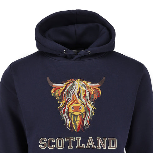 ADULT HOODIE | EMB MLT COW 8