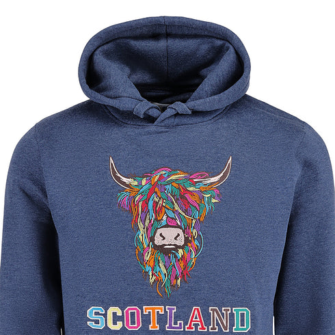 ADULT HOODIE | EMB MLT COW 2