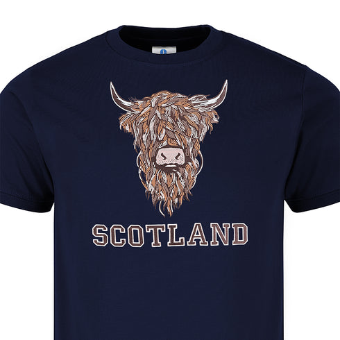 ADULT T-SHIRT | EMB BR COW 1