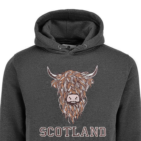 ADULT HOODIE | EMB BR COW1