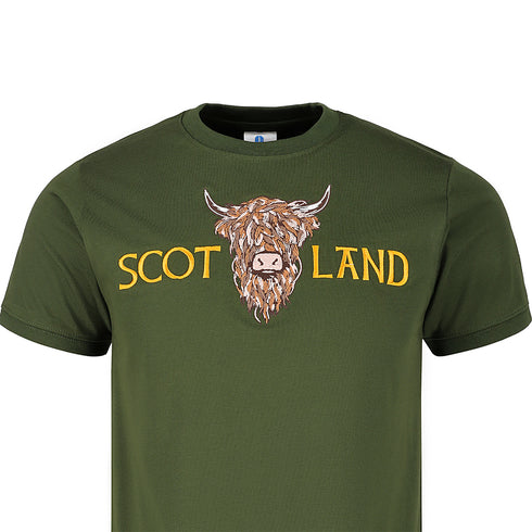 ADULT T-SHIRT | EMB SCOT(BR COW 1)LAND