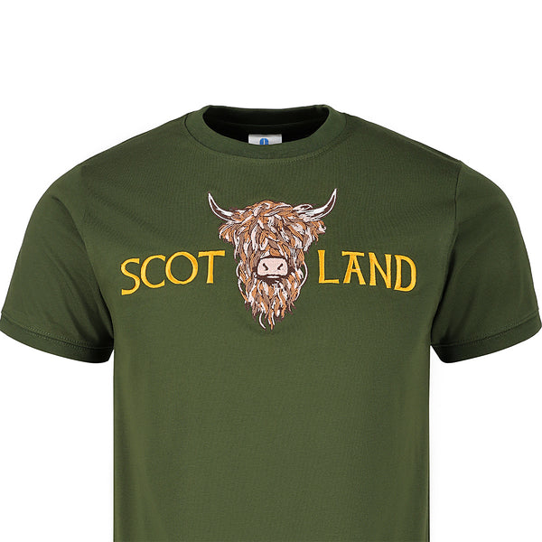 ADULT T-SHIRT | EMB SCOT(BR COW 1)LAND