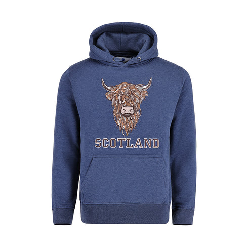 ADULT HOODIE | EMB BR COW1