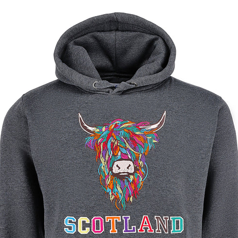 ADULT HOODIE | EMB MLT COW 2