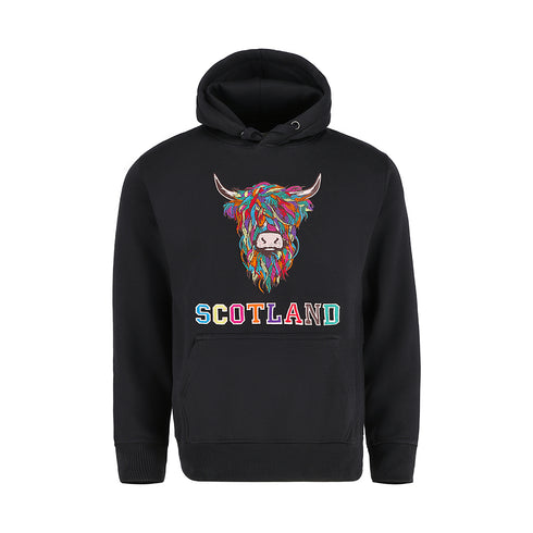 ADULT HOODIE | EMB MLT COW 2