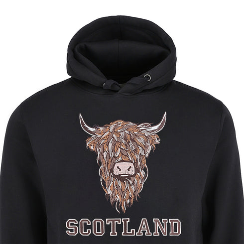 ADULT HOODIE | EMB BR COW1