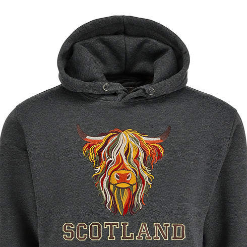 ADULT HOODIE | EMB MLT COW 8