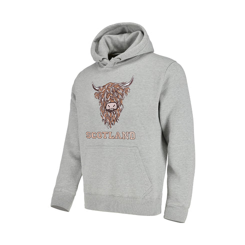 ADULT HOODIE | EMB BR COW1