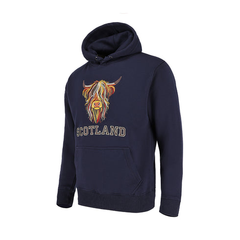 ADULT HOODIE | EMB MLT COW 8