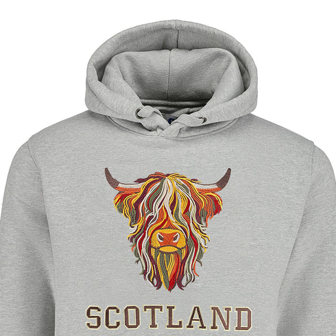 ADULT HOODIE | EMB MLT COW 8