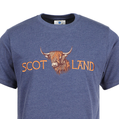 ADULT T-SHIRT | EMB SCT(BULL FACE)LND