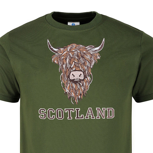 ADULT T-SHIRT | EMB BR COW 1