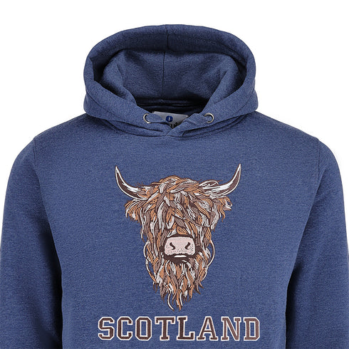 ADULT HOODIE | EMB BR COW1