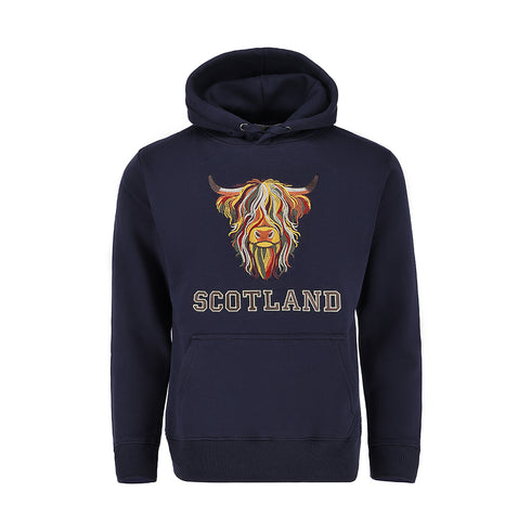 ADULT HOODIE | EMB MLT COW 8