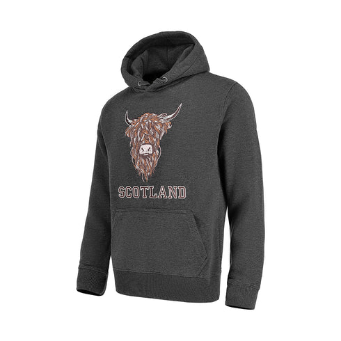 ADULT HOODIE | EMB BR COW1