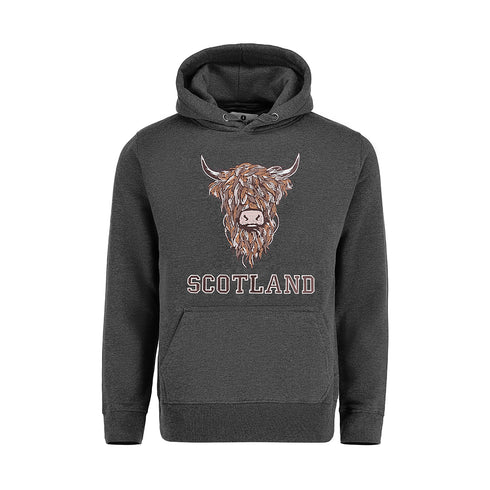 ADULT HOODIE | EMB BR COW1