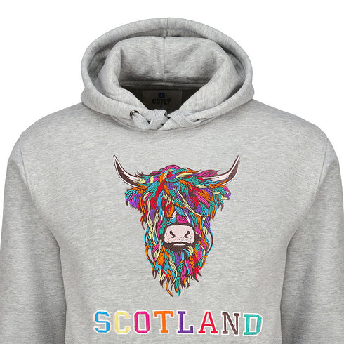 ADULT HOODIE | EMB MLT COW 2