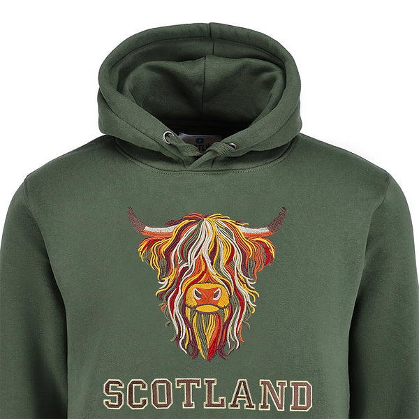 ADULT HOODIE | EMB MLT COW 8