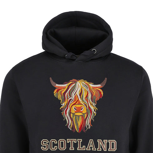 ADULT HOODIE | EMB MLT COW 8