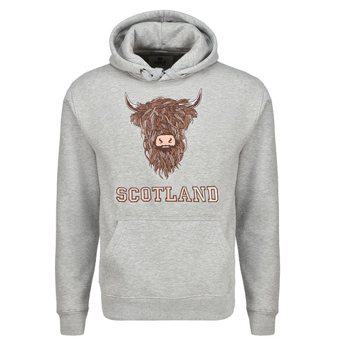 ADULT HOODIE | EMB BR COW1