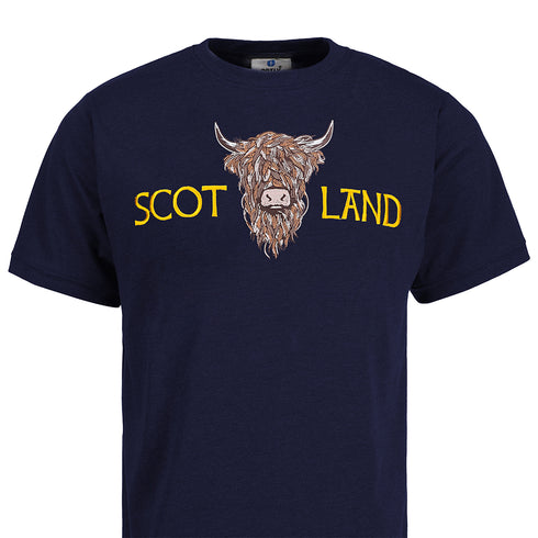 ADULT T-SHIRT | EMB SCOT(BR COW 1)LAND