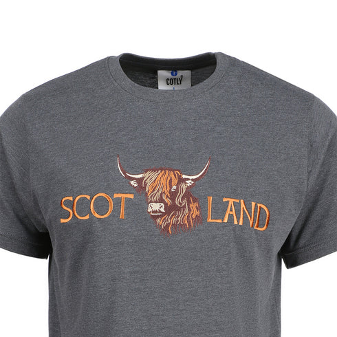 ADULT T-SHIRT | EMB SCT(BULL FACE)LND