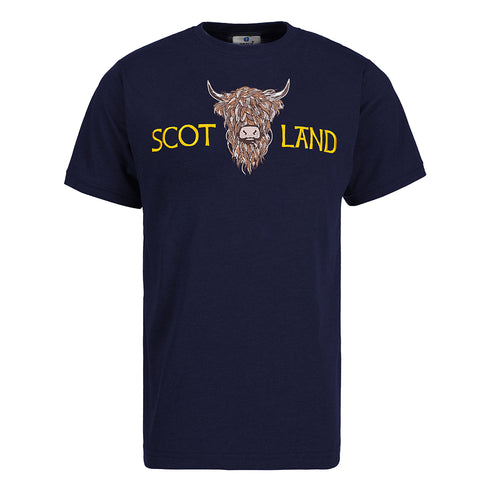 ADULT T-SHIRT | EMB SCOT(BR COW 1)LAND