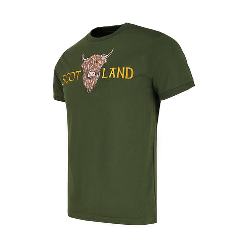 ADULT T-SHIRT | EMB SCOT(BR COW 1)LAND