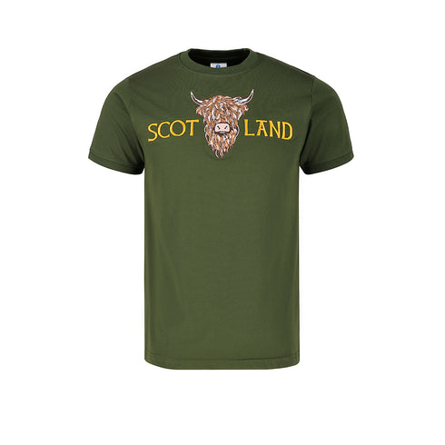 ADULT T-SHIRT | EMB SCOT(BR COW 1)LAND