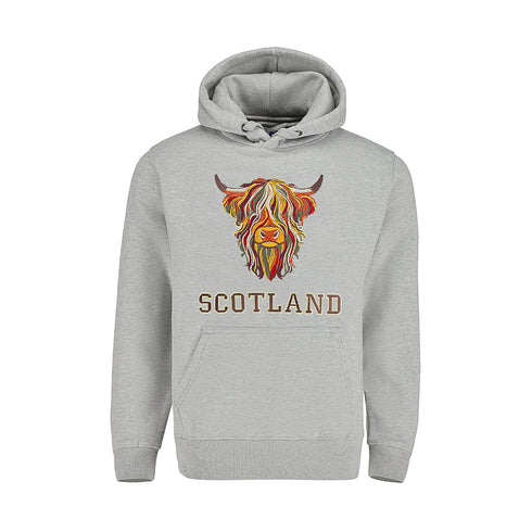 ADULT HOODIE | EMB MLT COW 8