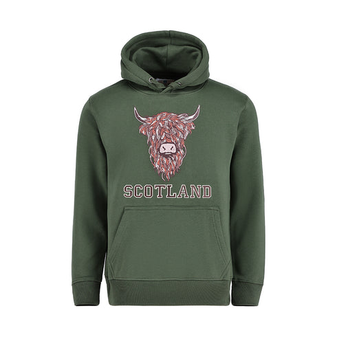 ADULT HOODIE | EMB BR COW1