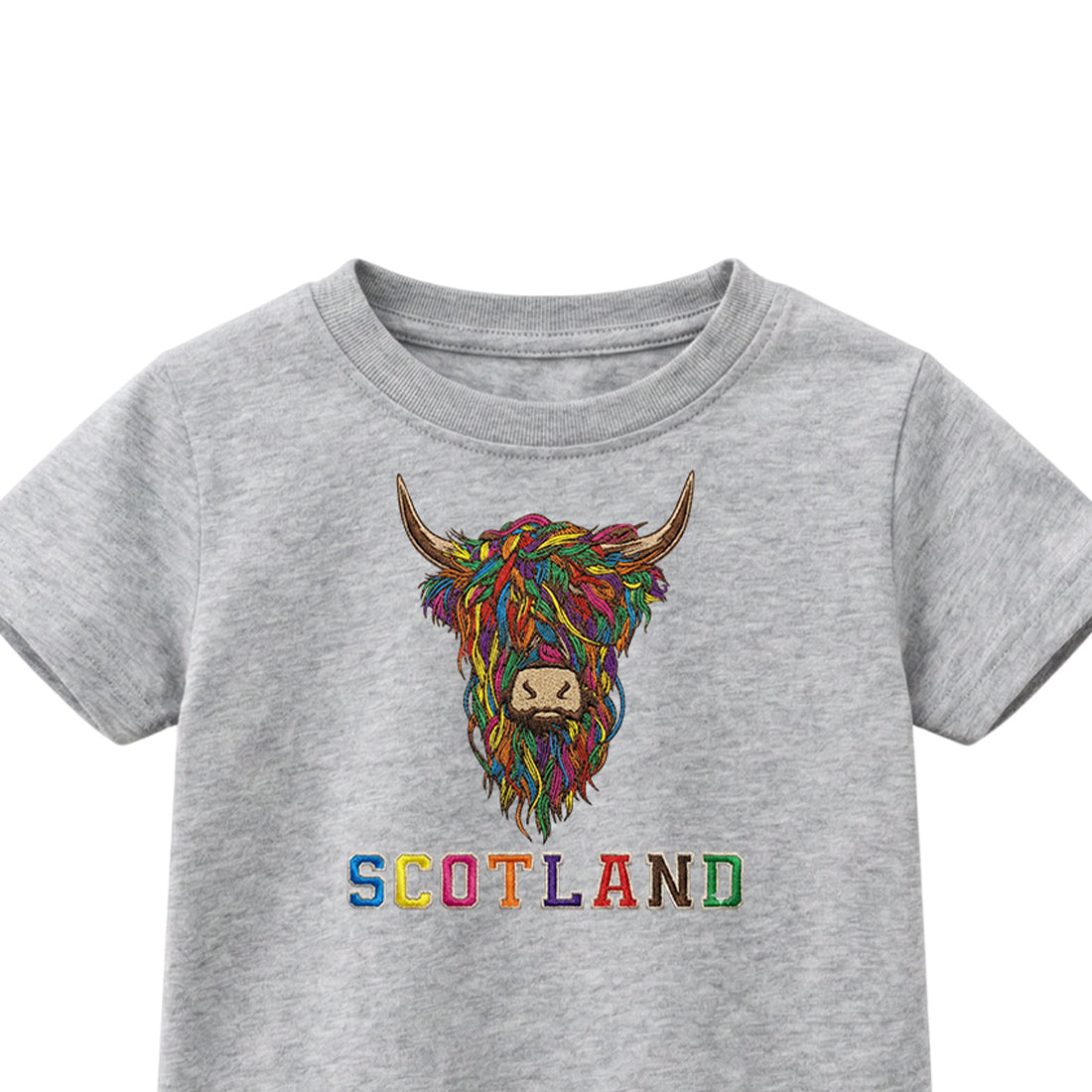 KIDS T-SHIRT | EMB MLT COW 2