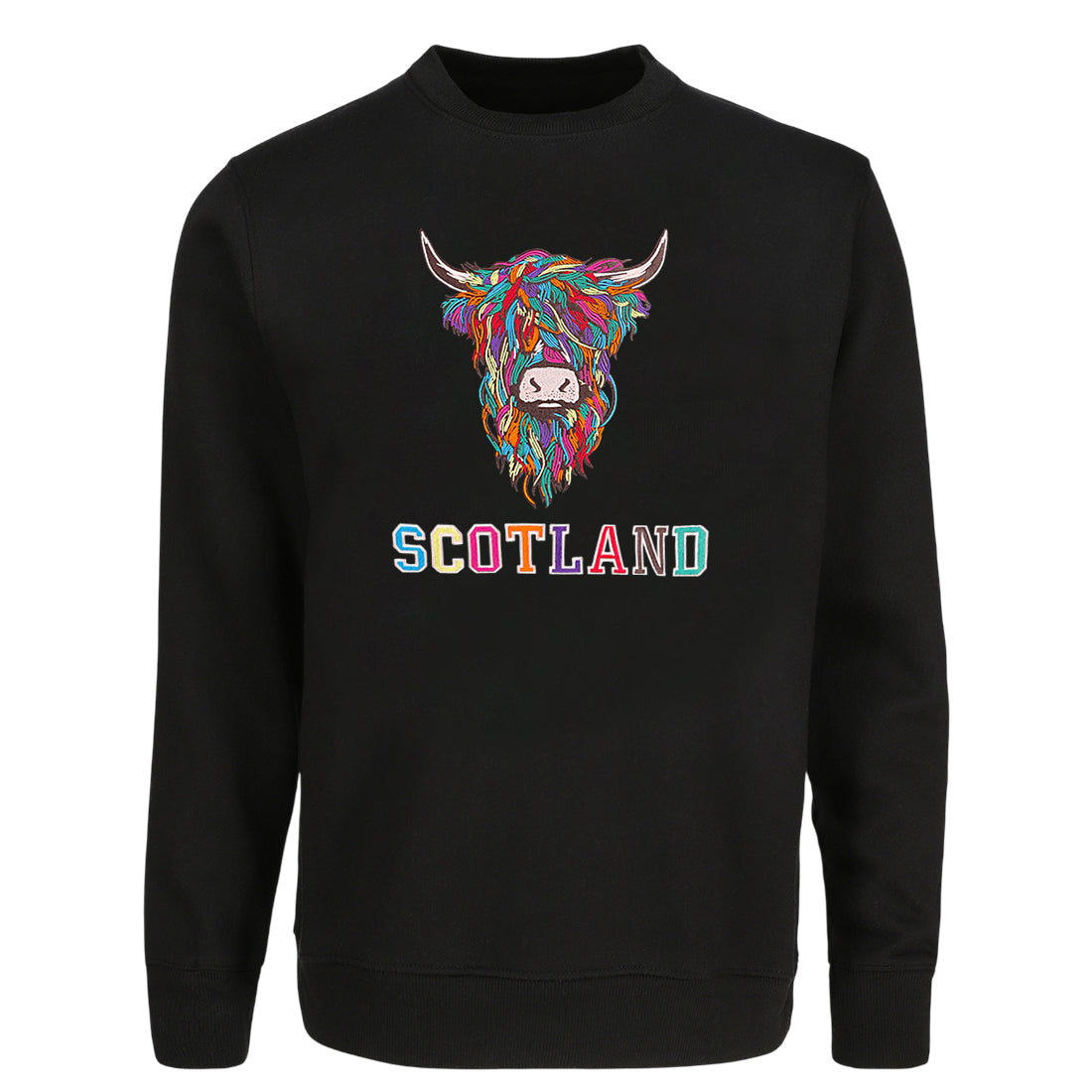 ADULT SWEATSHIRT | EMB MLT COW 2