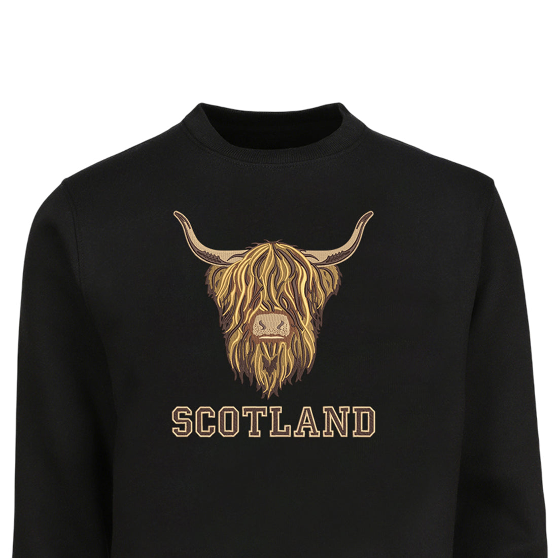 ADULT SWEATSHIRT | EMB BR COW 5