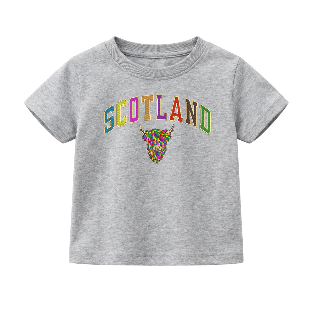 KIDS T-SHIRT | EMB SCT/MLT COW 2