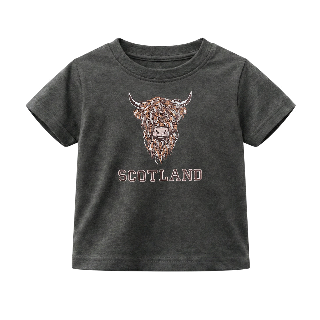 KIDS T-SHIRT | EMB BR COW 1