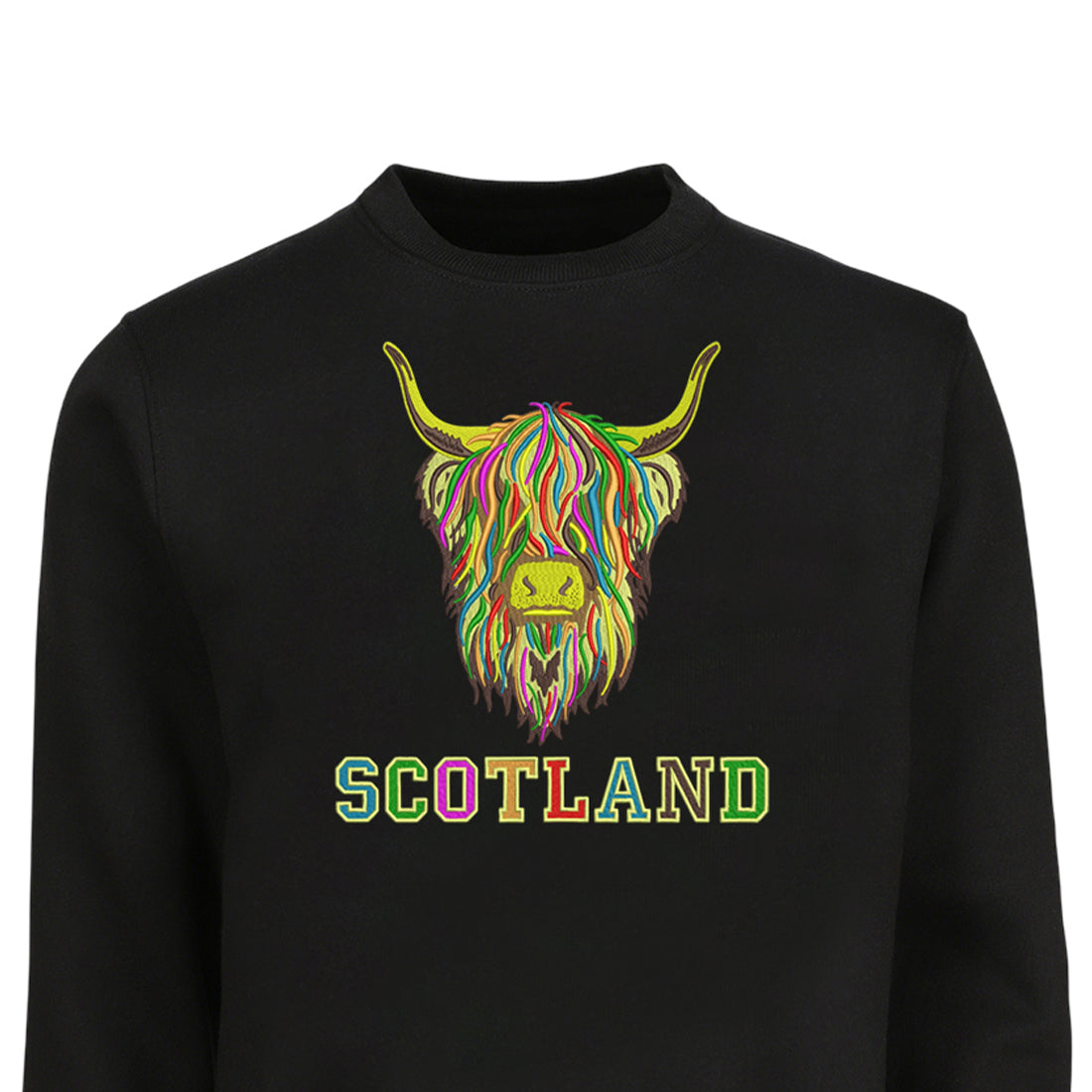 ADULT SWEATSHIRT | EMB MLT COW 6