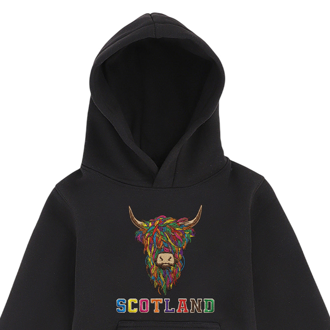 KIDS HOODIE | EMB MLT COW 2