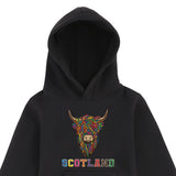 KIDS HOODIE | EMB MLT COW 2