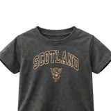 KIDS T-SHIRT | EMB SCT/BR COW 1
