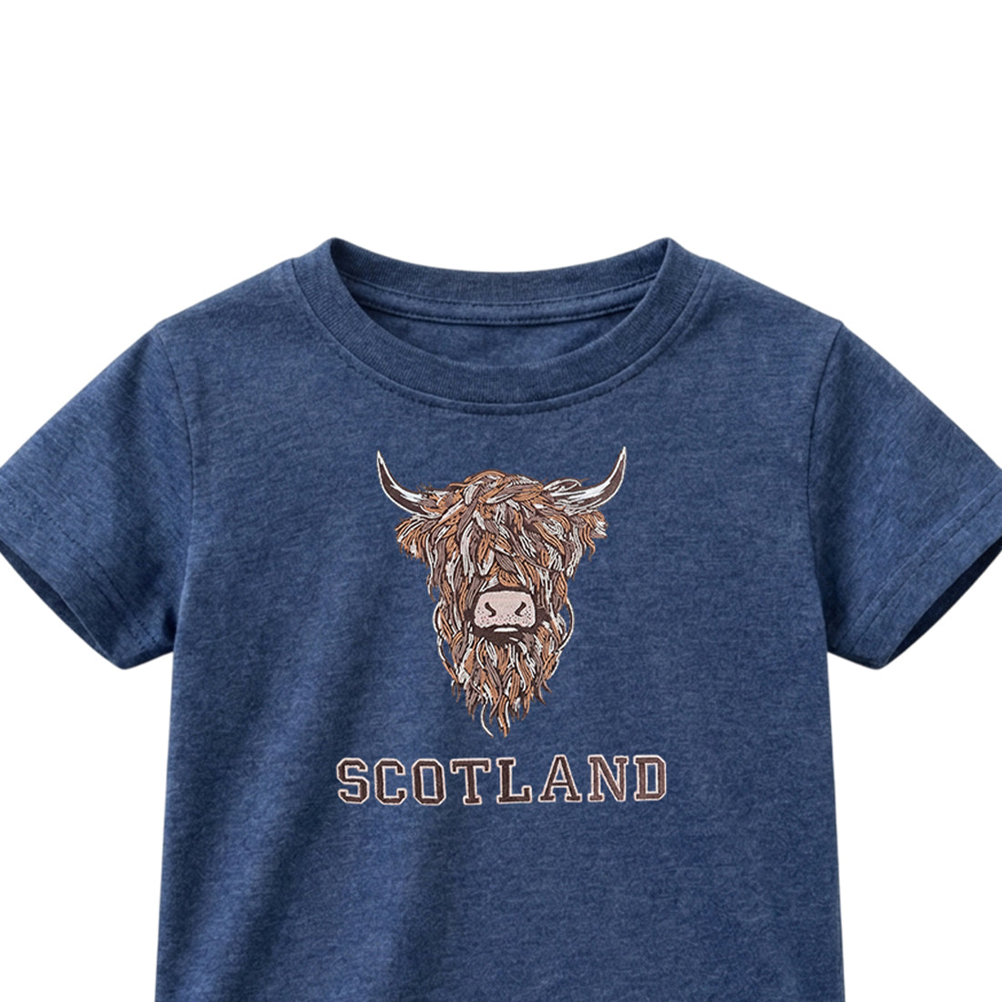 KIDS T-SHIRT | EMB BR COW 1