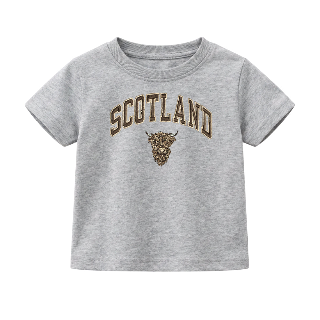KIDS T-SHIRT | EMB SCT/BR COW 1
