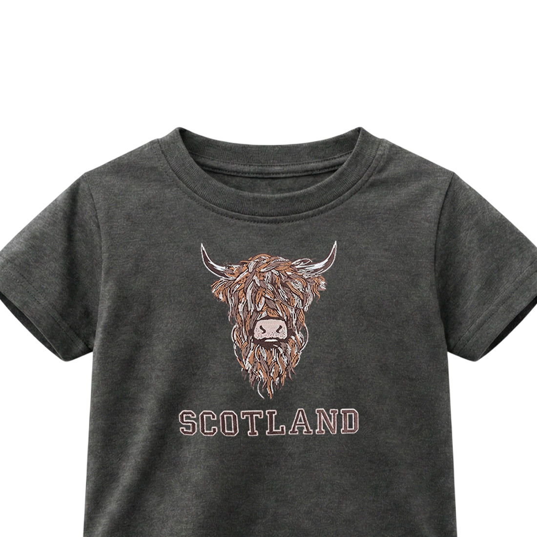 KIDS T-SHIRT | EMB BR COW 1