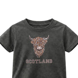 KIDS T-SHIRT | EMB BR COW 1