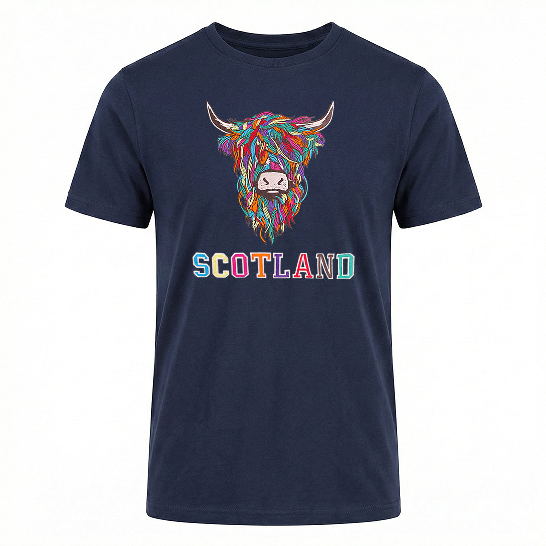 ADULT T-SHIRT | EMB MLT COW 2