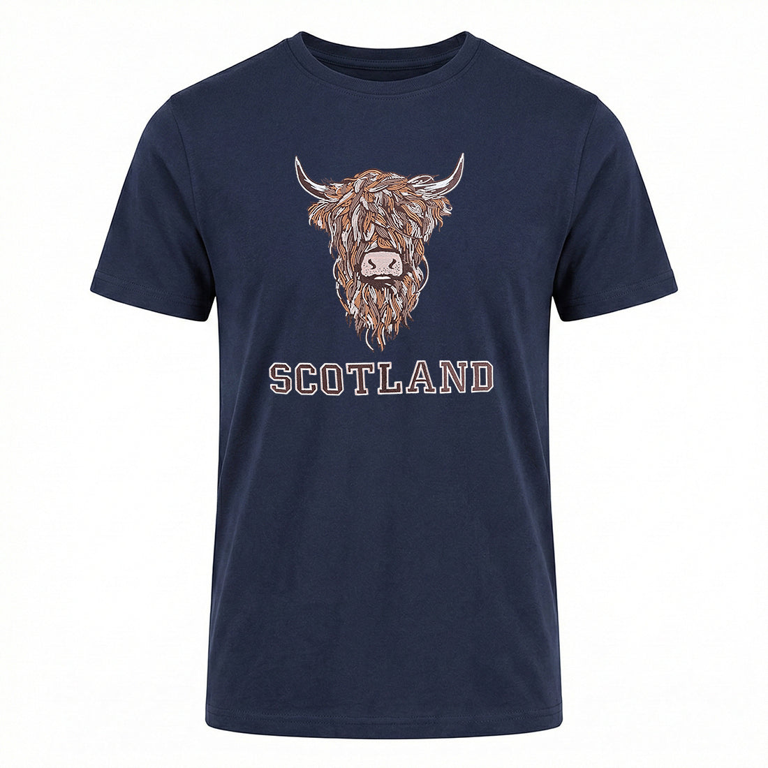 ADULT T-SHIRT | EMB BR COW 1