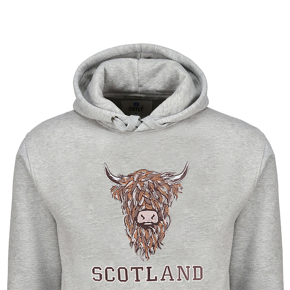 ADULT HOODIE | EMB BR COW1