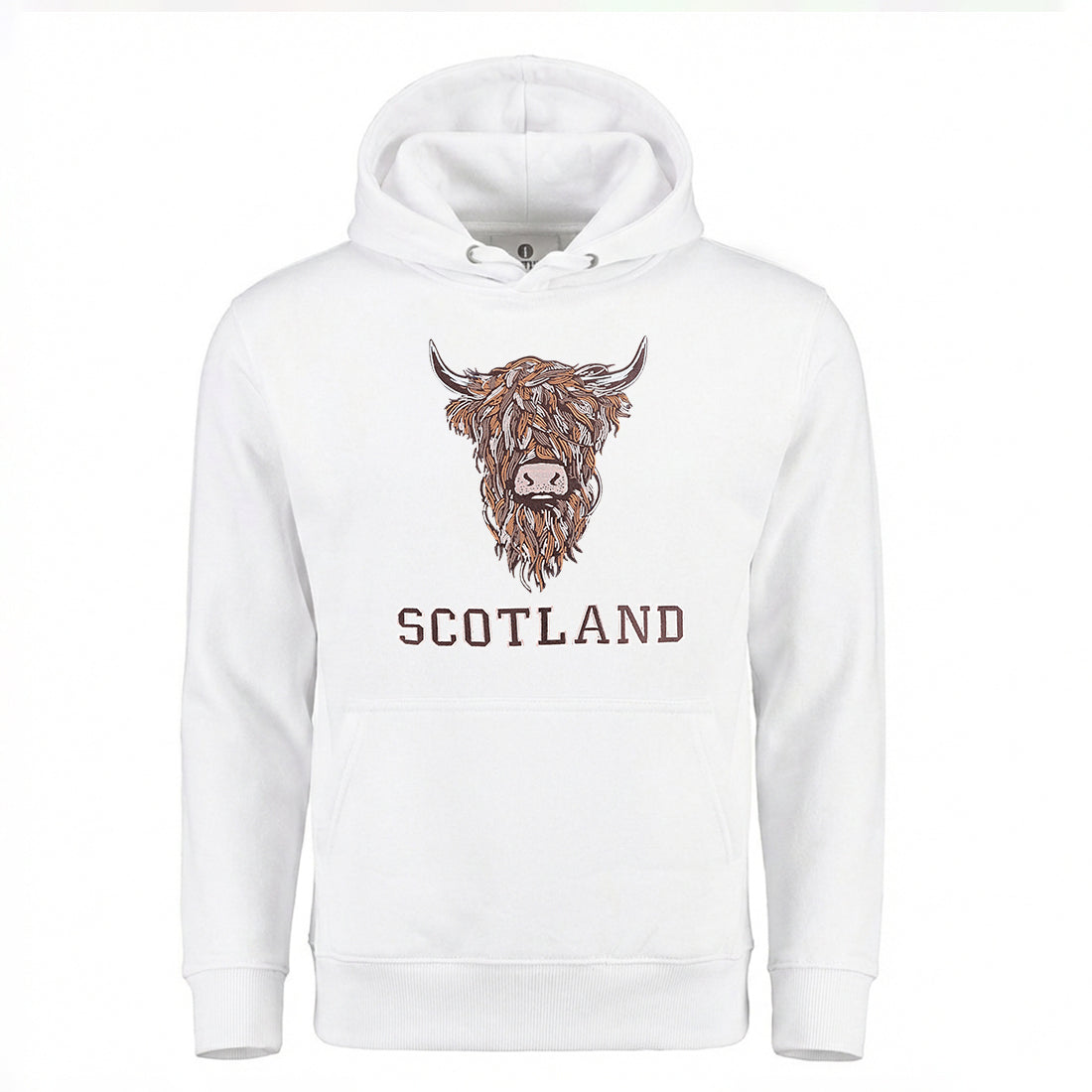 ADULT HOODIE | EMB BR COW1
