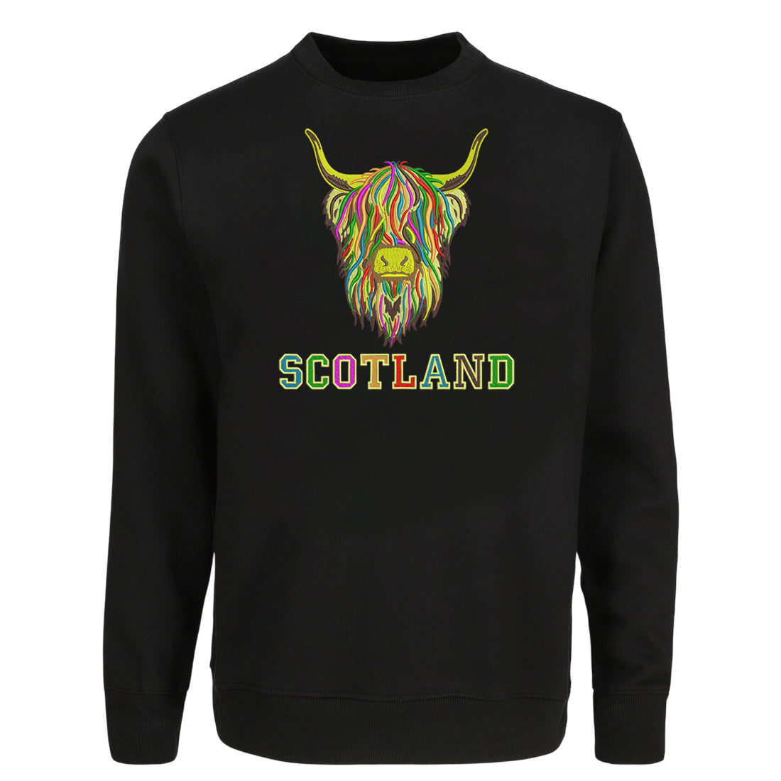 ADULT SWEATSHIRT | EMB MLT COW 6