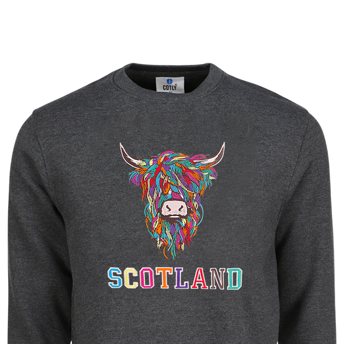 ADULT SWEATSHIRT | EMB MLT COW 2